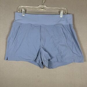 ATHLETA Women's Trekkie North Shorts Sz 12 Blue Athletic Hiking Outdoor